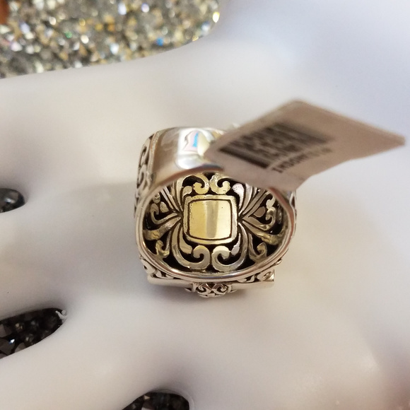 SARDA Sterling Silver Floral Ring NWT JTV 11g - Picture 3 of 7